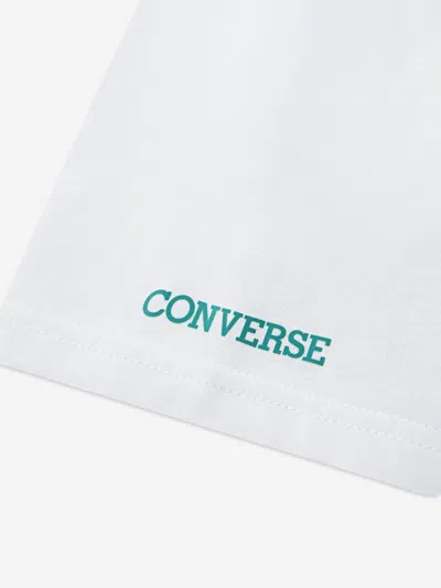 Converse Boys Frontback Retro Sneaker T-shirt In White