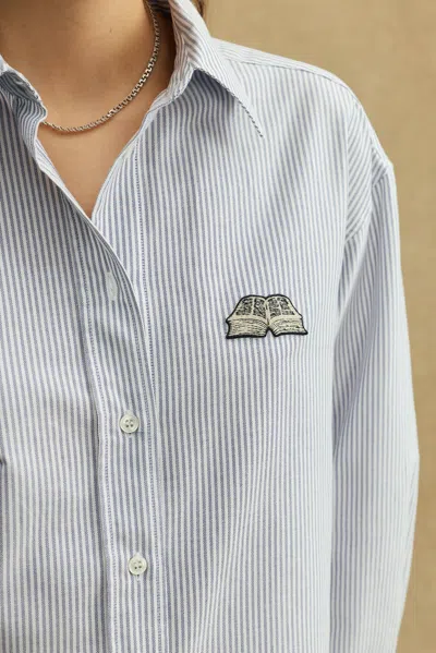 A Days March The Red Corridor Striped Oxford Shirt