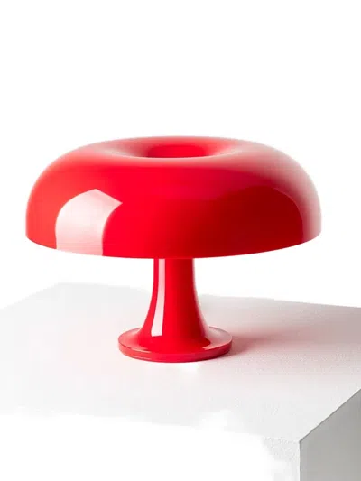 Artemide Glazed-finish Table Lamp In Red