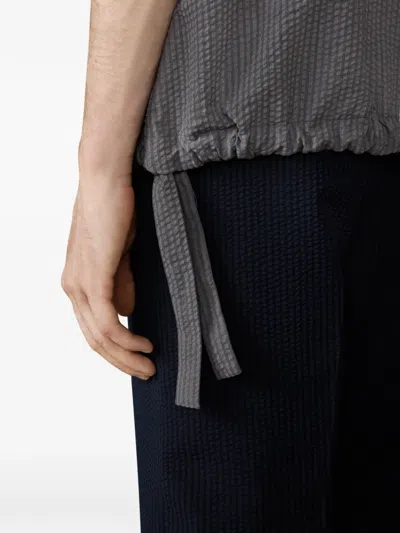 Thom Browne Dark Grey Solid Shirt In Gray