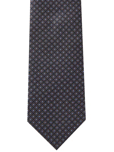 Corneliani Patterned Tie In Black