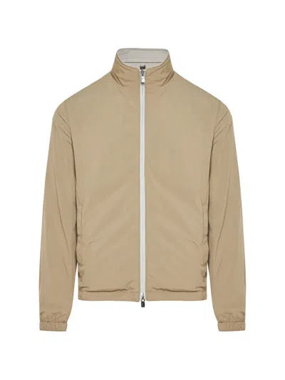 Corneliani Full-zip Jacket In Neutral