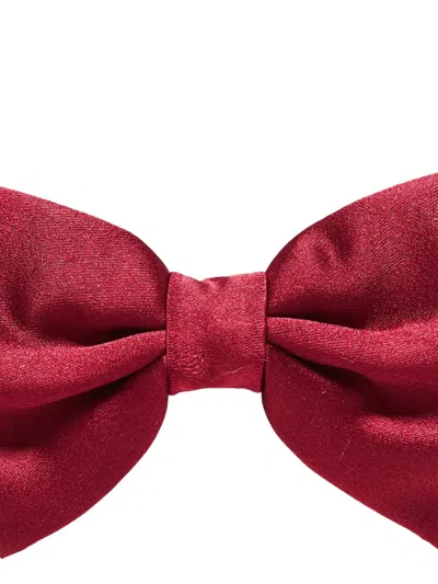 Corneliani Silk Bow Tie In Red