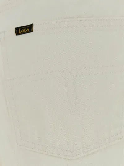 Iois Logo-patch Jeans In Neutral