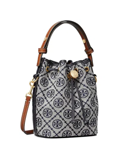 Tory Burch Monogram Mini Bucket Bag In Pattern