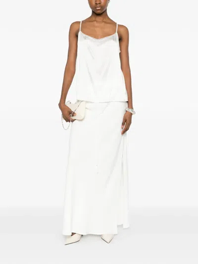 Panicale Beaded-strap Top In White