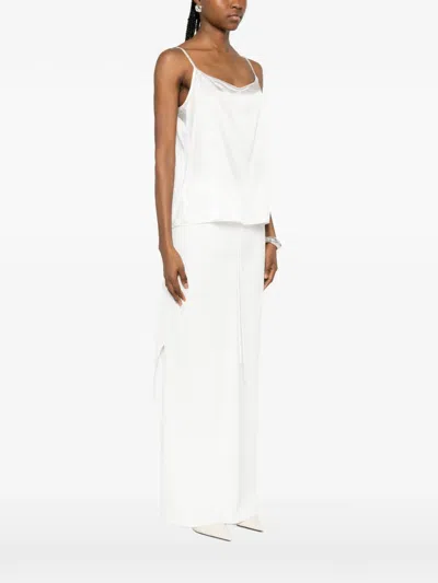 Panicale Beaded-strap Top In White