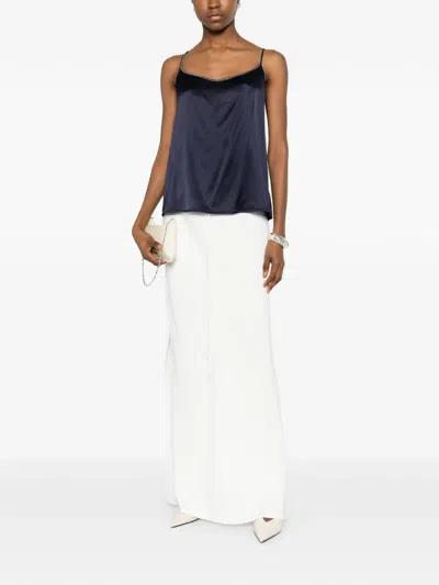 Panicale Spaghetti-strap Top In Blue