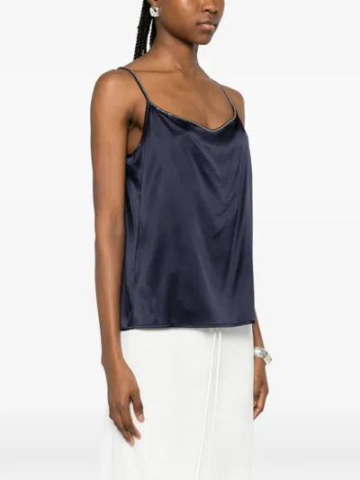 Panicale Spaghetti-strap Top In Blue