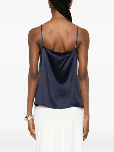 Panicale Spaghetti-strap Top In Blue