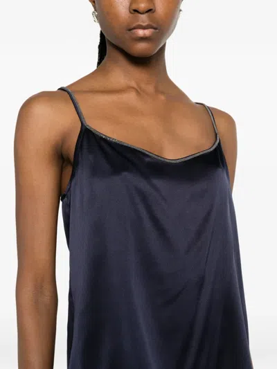 Panicale Spaghetti-strap Top In Blue