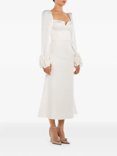 Post Meridiem Removable-cuff Long-sleeve Top In White