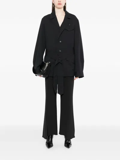 Setchu Belted Jacket In Black