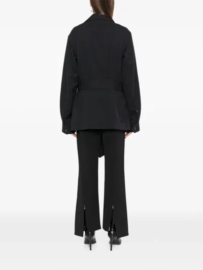 Setchu Belted Jacket In Black