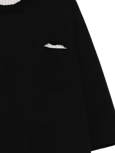 Undercover Cut-out T-shirt In Black