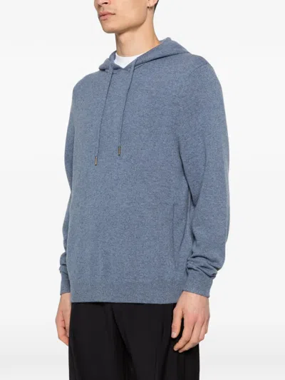 Bompard Long-sleeve Drawstring Hoodie In Blue