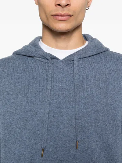 Bompard Long-sleeve Drawstring Hoodie In Blue
