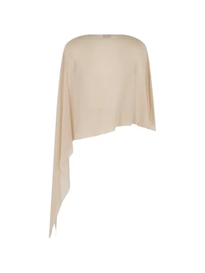 Antonelli Drape Blouse In Brown