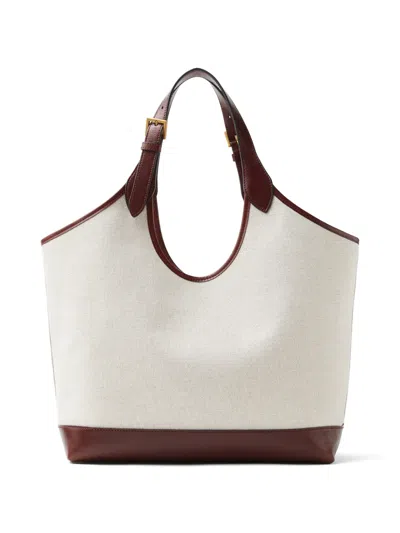 Versace Rivière Large Canvas Tote In Pattern