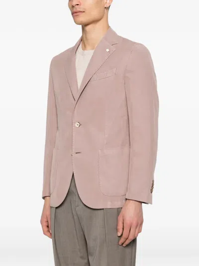Luigi Bianchi Buttoned Blazer In Neutral