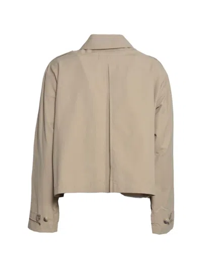 Max & Co Double-breasted Jacket In Neutral