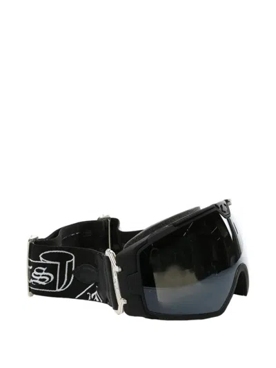 Chrome Hearts Scroll-strap Ski Goggles In Black