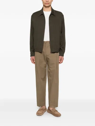 Herno Zip Jacket In Green