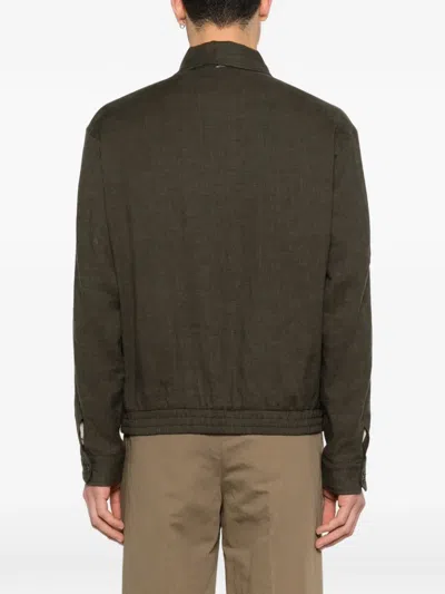 Herno Zip Jacket In Green