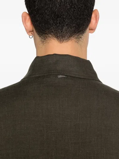 Herno Zip Jacket In Green