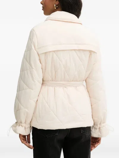 Liu •jo Quilted Jacket In Neutral