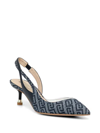 Liu •jo Denim Slingback Pumps In Multi
