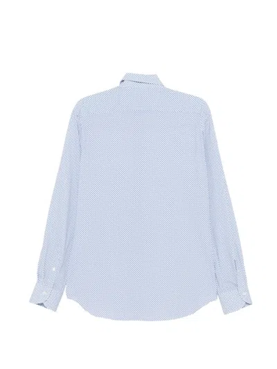 Xacus Patterned Shirt In Blue