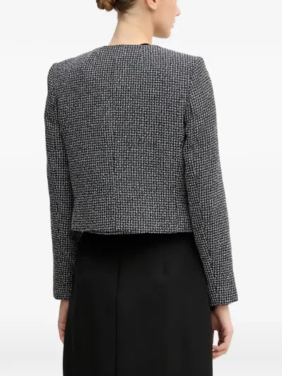 Dkny Buttoned-pocket Jacket In Blue