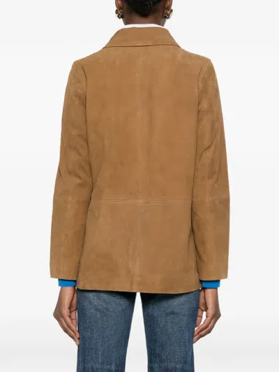 Ba&sh Button Pocket Jacket In Orange