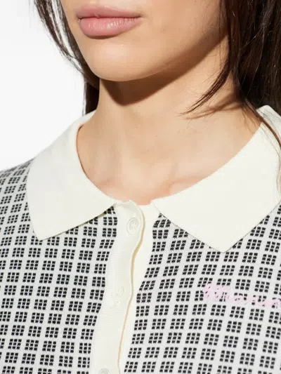 Marni Patterned Polo Top In Multi
