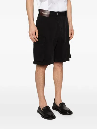 Jw Anderson Black Solid Shorts In Black