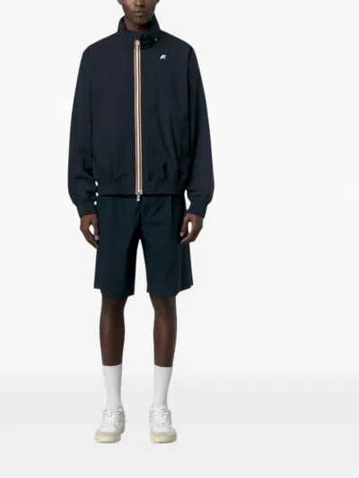K-way Amaury Stretch Nylon Jersey In Blue
