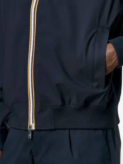 K-way Amaury Stretch Nylon Jersey In Blue
