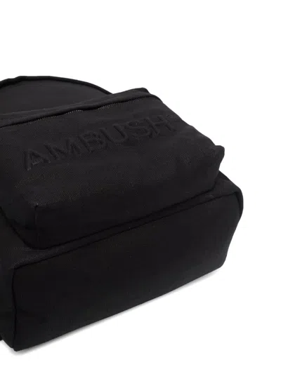 Ambush Embossed-logo Backpack In Black