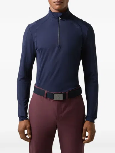 Bogner Harry Mock-neck Base Layers In Blue