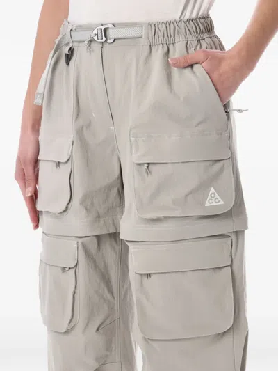 Nike Smith Summit Flap-pocket Track Pants In Gray