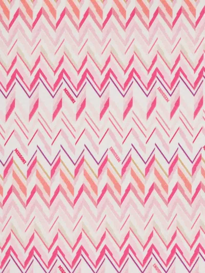 Missoni Zigzag-pattern Cotton Nest In Multi