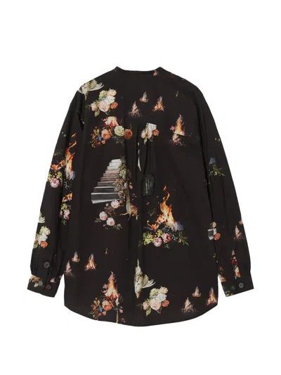 Undercover Emma Long Sleeve Printed Pullover In Black