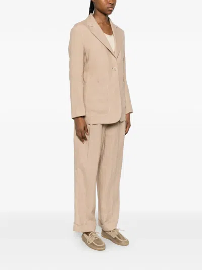 Panicale Pocket Single-breasted Blazer In Pink