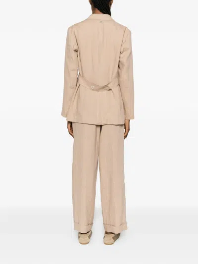 Panicale Pocket Single-breasted Blazer In Pink