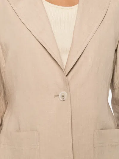 Panicale Pocket Single-breasted Blazer In Pink