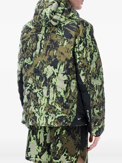 Nike Printed Down Jacket In Green
