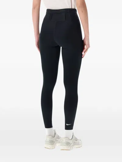 Nike Drawstring Leggings In Black