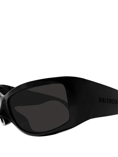 Balenciaga Bb0461s-001 Bioplastic Rectangular Sunglasses In Orange