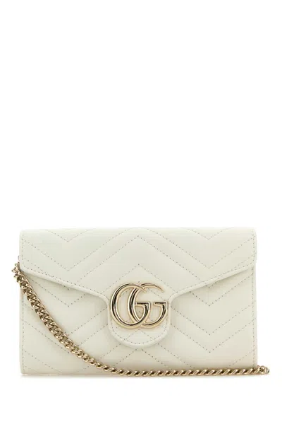Gucci Gg Marmont Portemonnaie Mit Zickzackmuster In Neutral